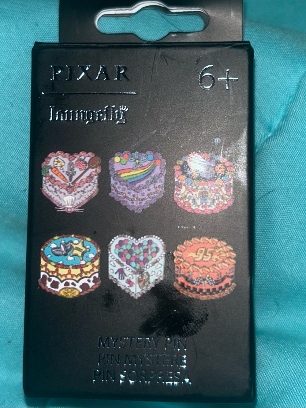 Loungefly Pixar Multicolor Cake Mystery Enamel Pin Card